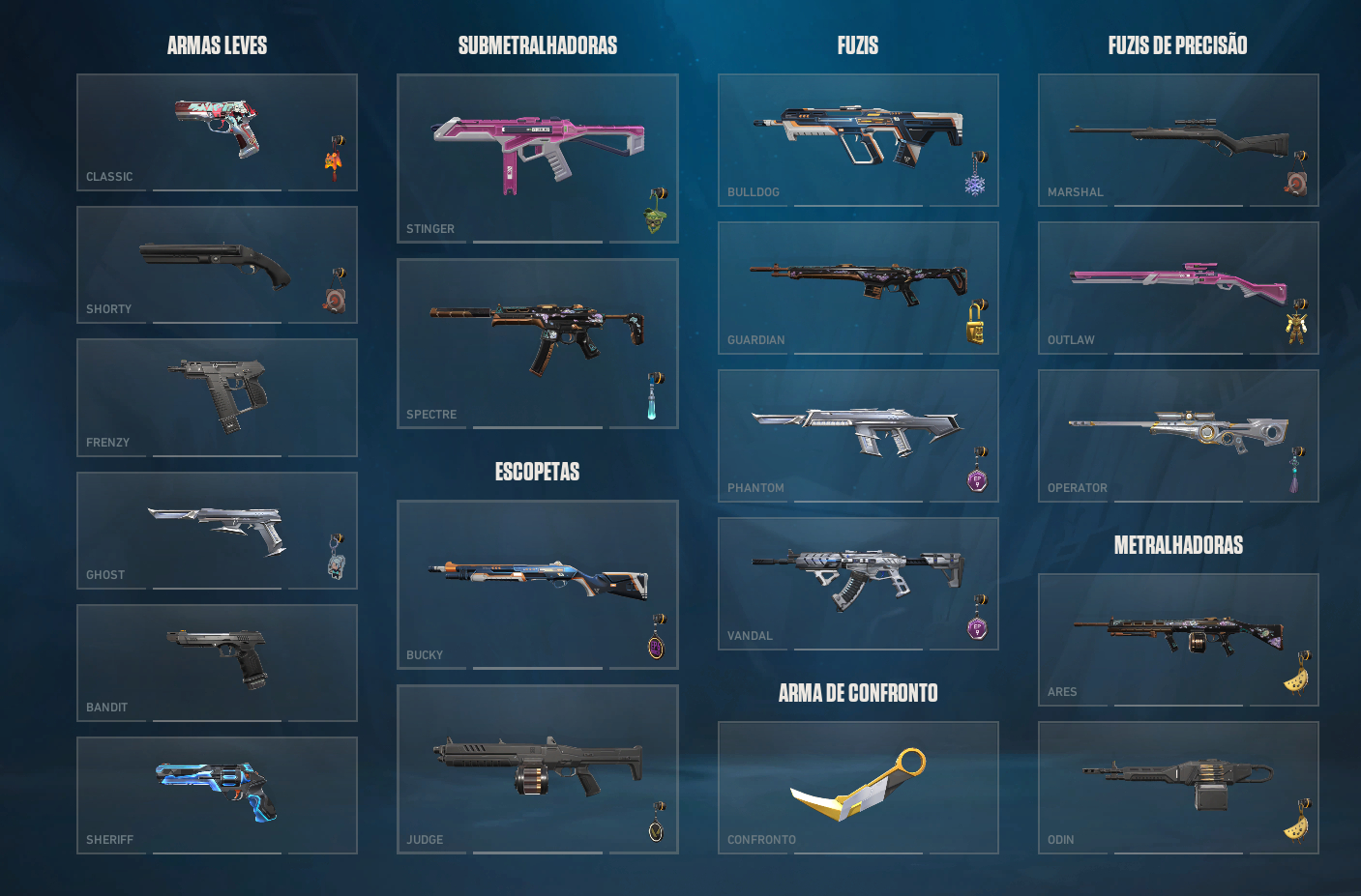 Conta valorant varias skins, 700$ gastos