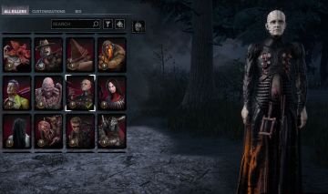 Conta Dead By Daylight, contendo personagens de licença que saíram do jogo etc