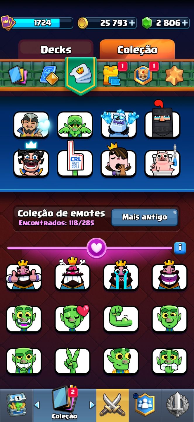 CONTA CLASH ROYALE 9747 TROFÉUS 4 ANOS