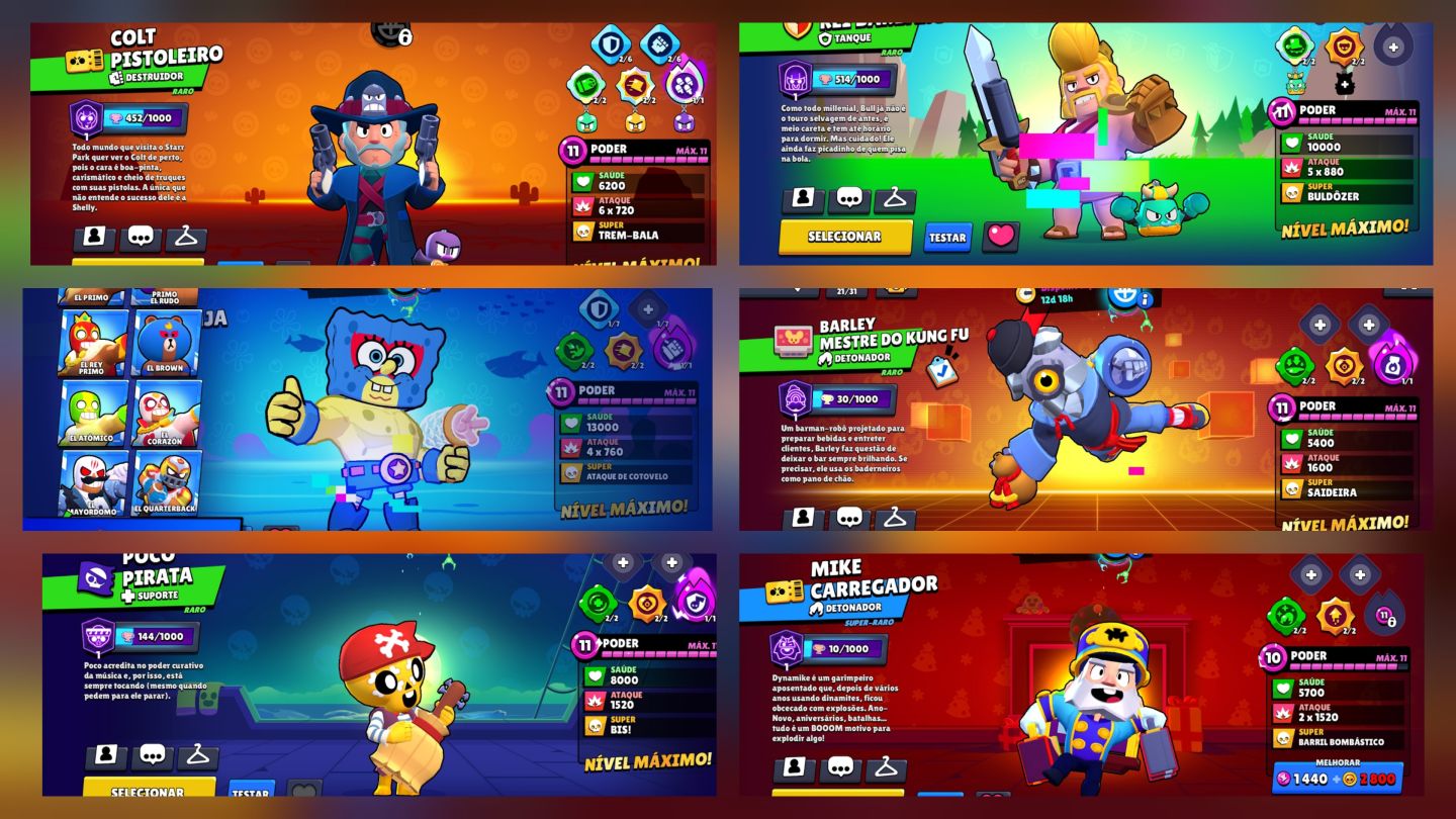 CONTA DE BRAWL STARS 120K, 2019, M1 ANTIGO, MATCHERINO e SPRAY R30! Leia a desc