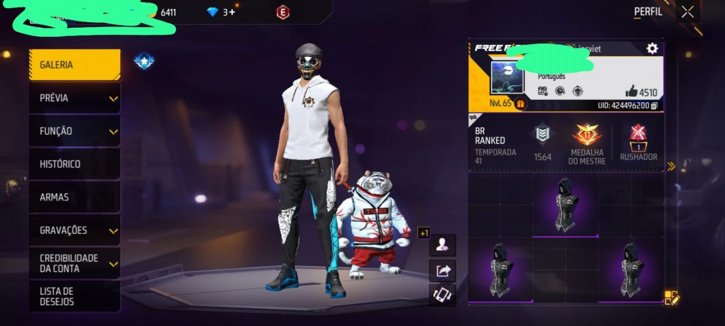 CONTA DE FREE FIRE PARA GEMADA
