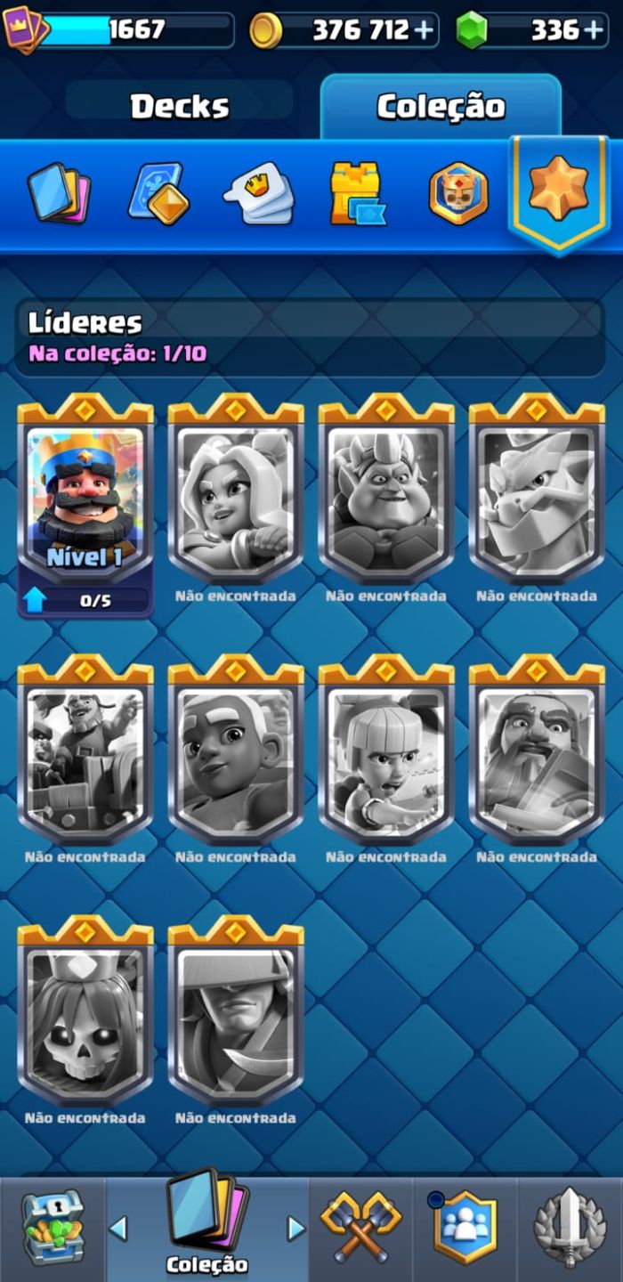 CLASH ROYALE - REI 15 MAX - 14 EVO - 376K OURO - 13K DE TROFÉUS