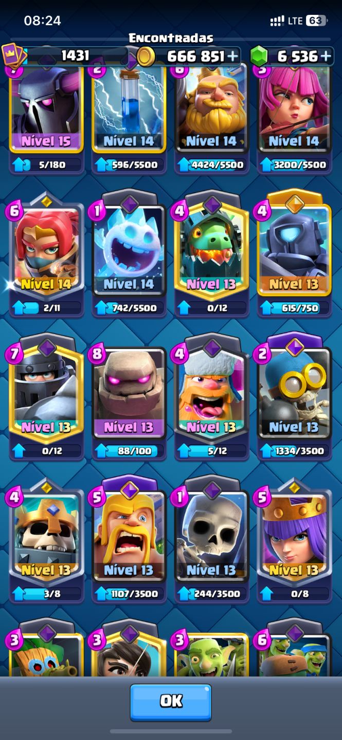 CLASH ROYALE 8 ANOS | KT15 | 11.1K TROFÉUS | 6.5K GEMAS | LVL 16