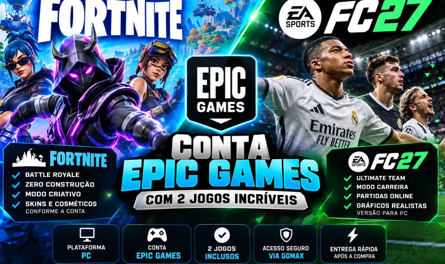 CONTA EPIC GAMES + EA SPORTS FC 27 | PC | FORTNITE