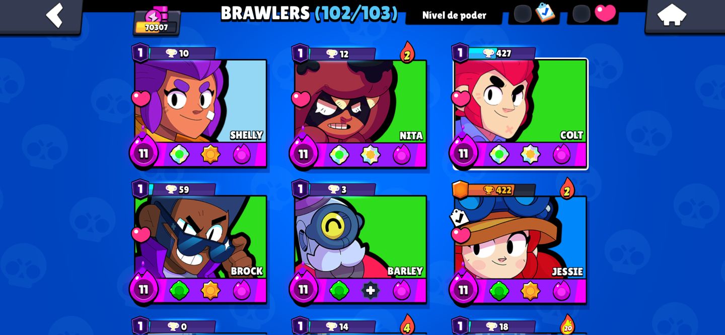 Conta brawl stars 70k + 263 skins