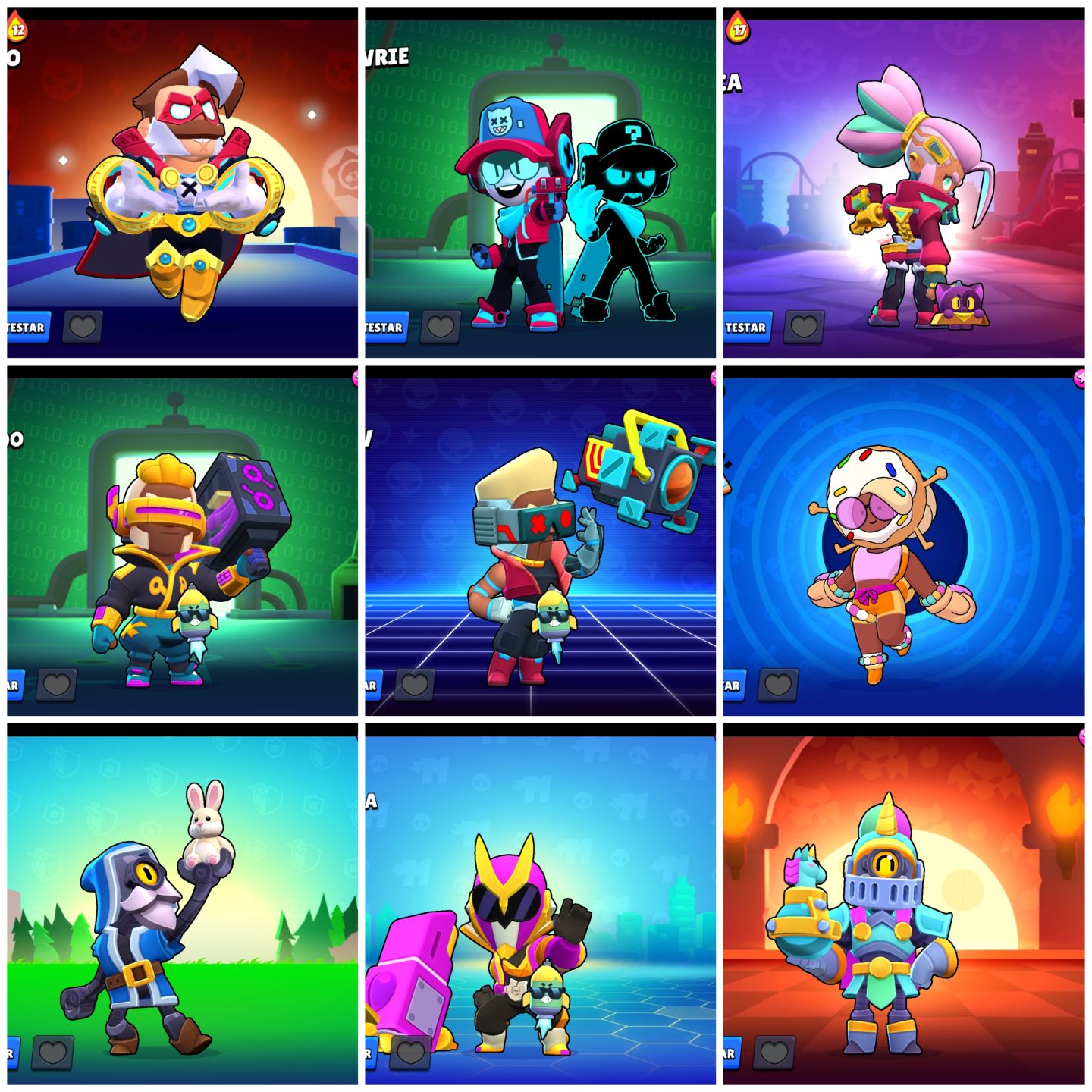 Conta Brawl Stars Smurf (4 passes completos e skins)