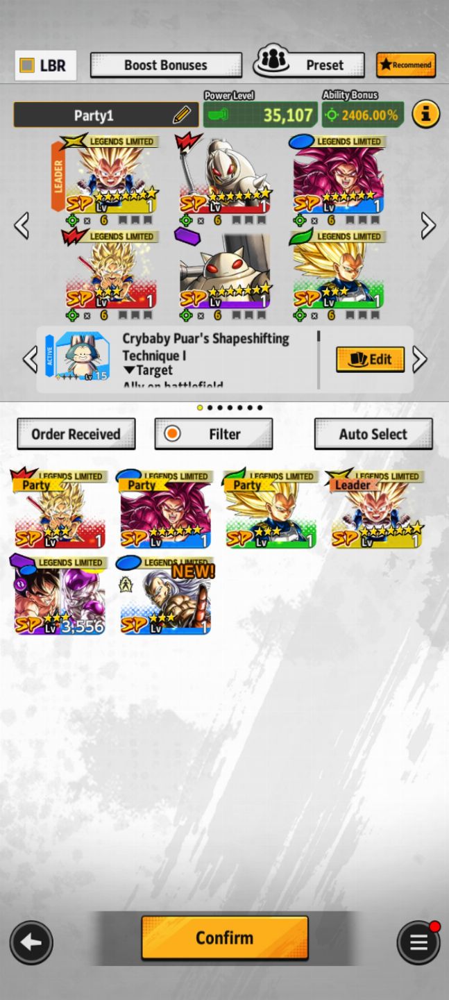 Conta Dragon Ball Legends Full Daima com 15K de CC
