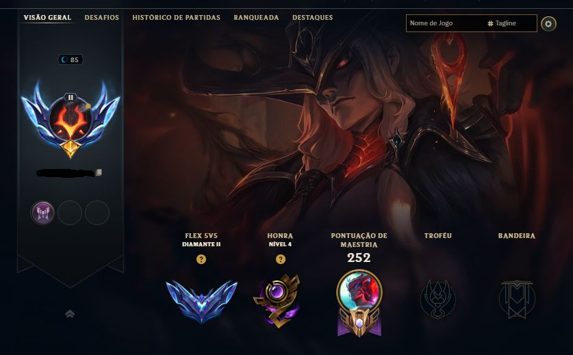 CONTA LOL Diamante 2 - 60 Skins - Lvl 79
