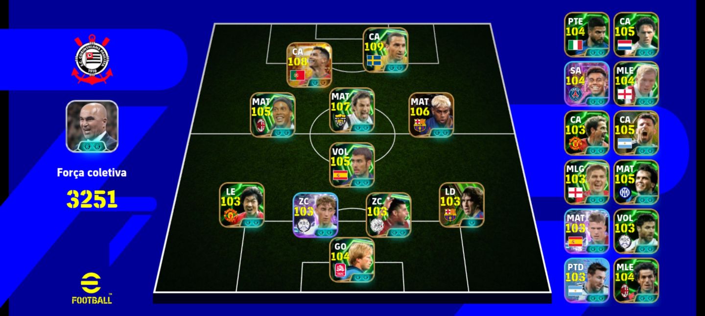 CONTA EFOOTBALL COM IBRAHIMOVIC, GUARDIOLA, DEL PIERO,MATTHAUS,YAMAL2. MUNDO