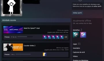 CONTA ANTIGA CS2 PRIME COM 4 MEDALHAS + 583 HORAS (PREMIER DISPONÍVEL) + BRINDE!