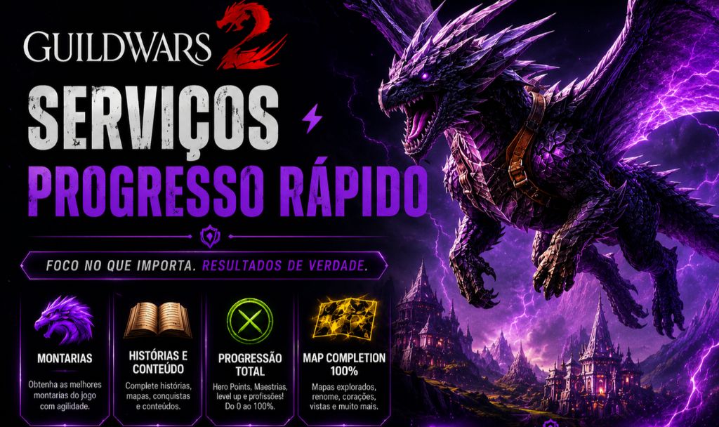 GuildWars2 -SERVIÇO EXPRESSO E PROFISSIONAL
