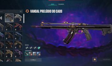 CONTA VALORANT NIVEL 100 COM 5 SKINS (VALOR NEGOCIAVEL)