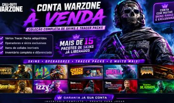 CONTA WARZONE COM MUITAS SKINS RARAS nuke iridescente