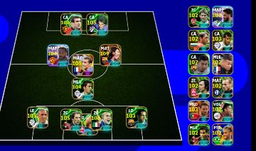 Conta efootball 3226 de força messi(108 e 109)