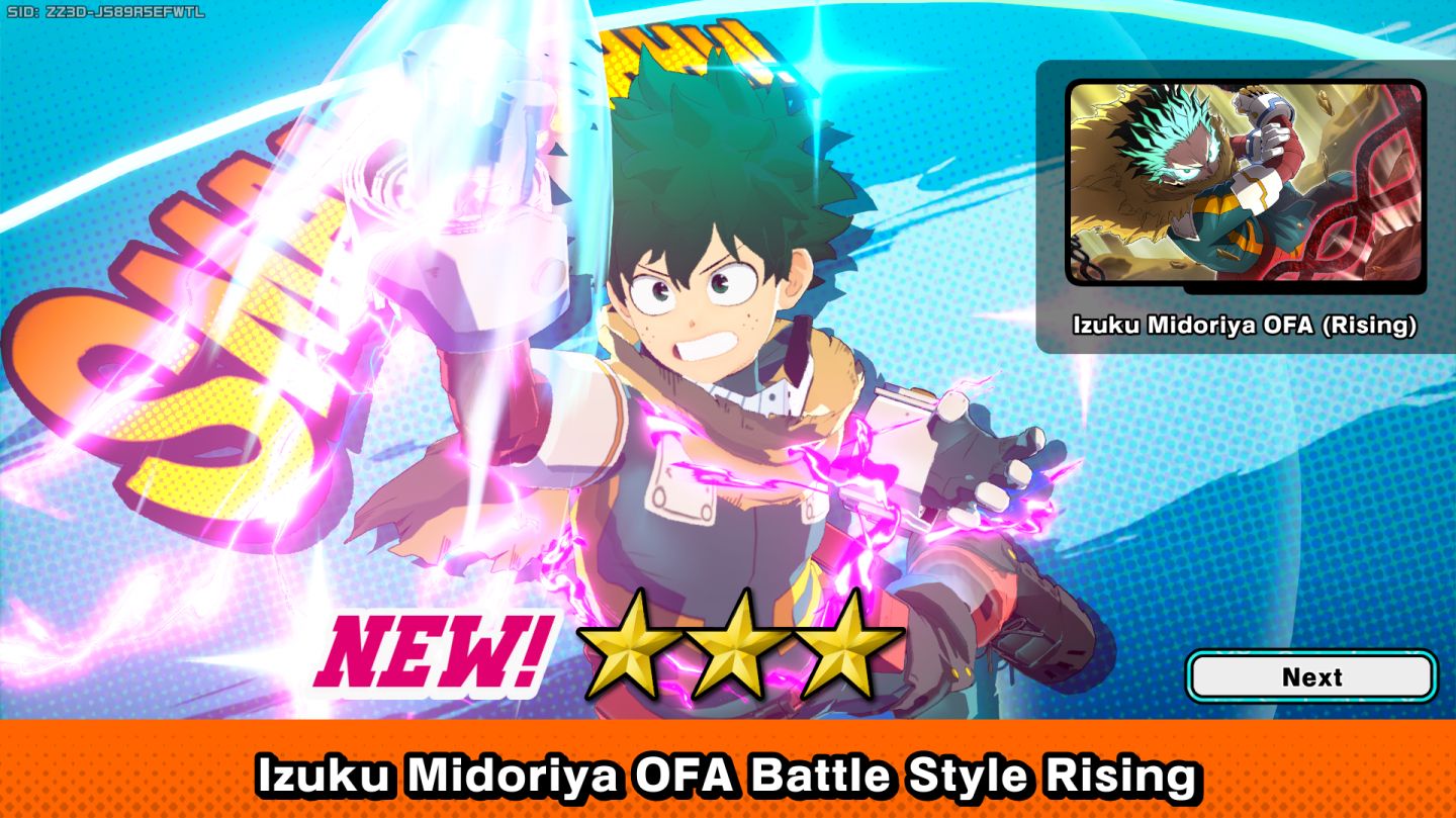 (STEAM)MY HERO ULTRA RUMBLE - Toya Todoroki + Midoriya OFA Tech + QUIRKS SETS