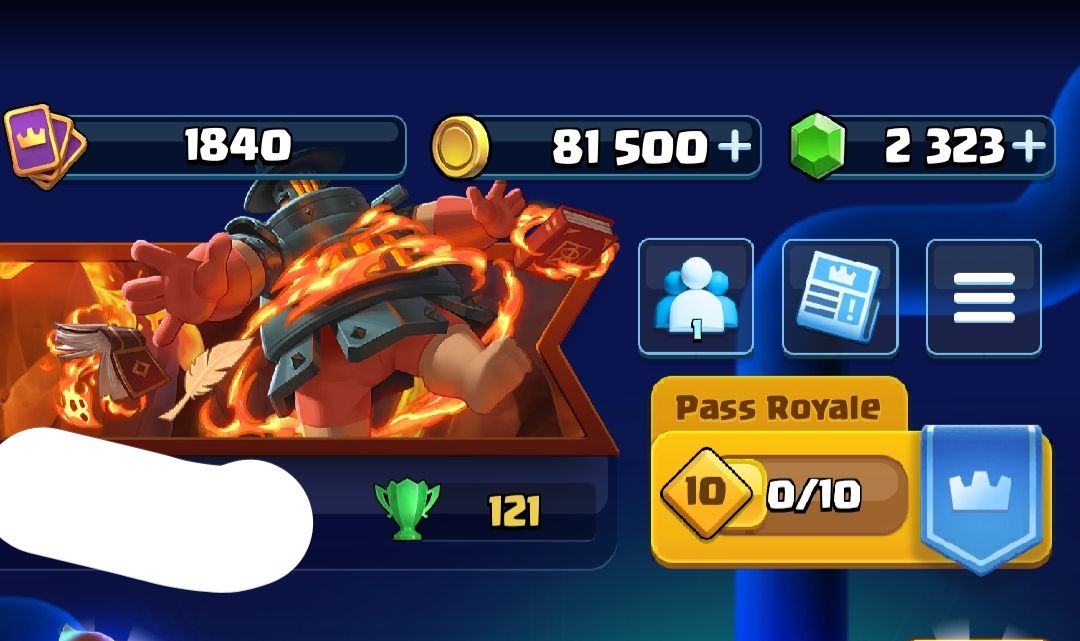 Conta de Clash Royale + Brawl Stars na última arena