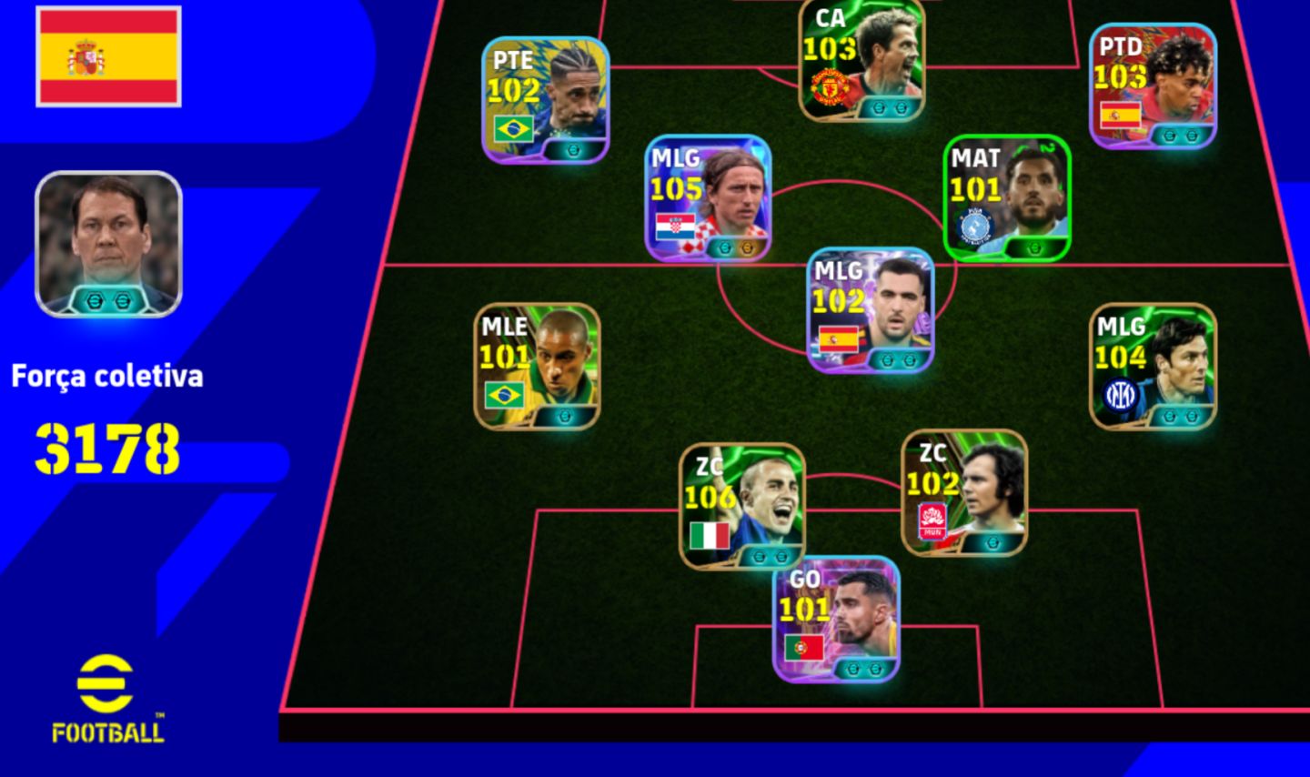 Conta de efootball elenco full épico