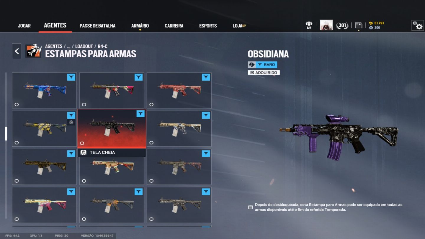 CONTA COM 05 CHAMPIONS -02 CARBONOS, Amuleto Pro League /Black Ice Verde R4C ASH