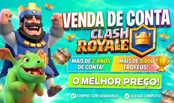 PROMOÇÃO - CONTA DE CLASH ROYALE (11 EVOLUÇÕES e 2 HERÓIS) + 9500 TROFÉUSD