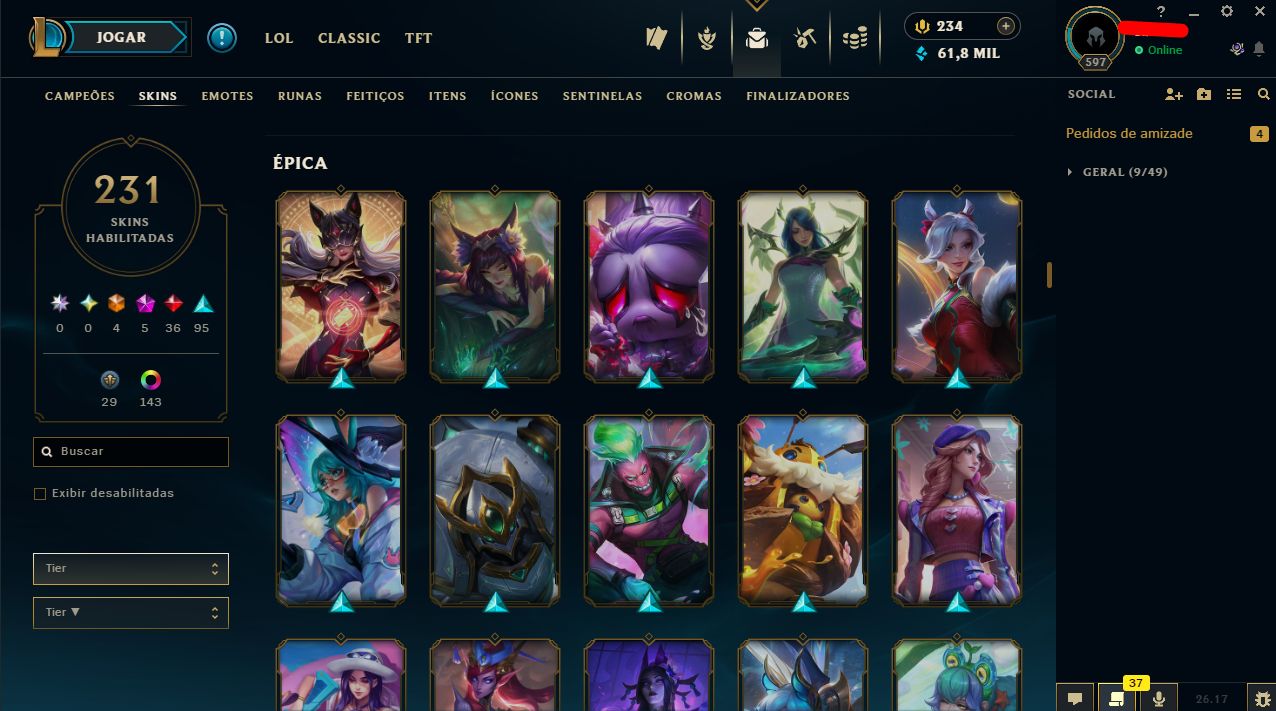 Conta de Lol/Valorant/Full Acesso / Bundle Champions 26 / Entrega Rápida