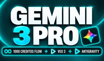 Gemini 3 Pro + 5 TB + Flow | Veo 3.1 e Omni Flash