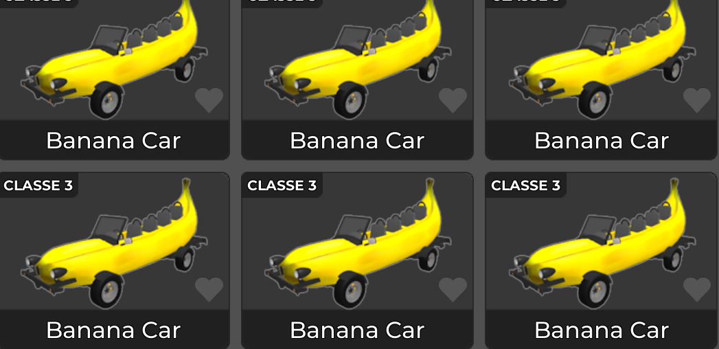 BANANA CAR (ITEM DE CRIADOR)