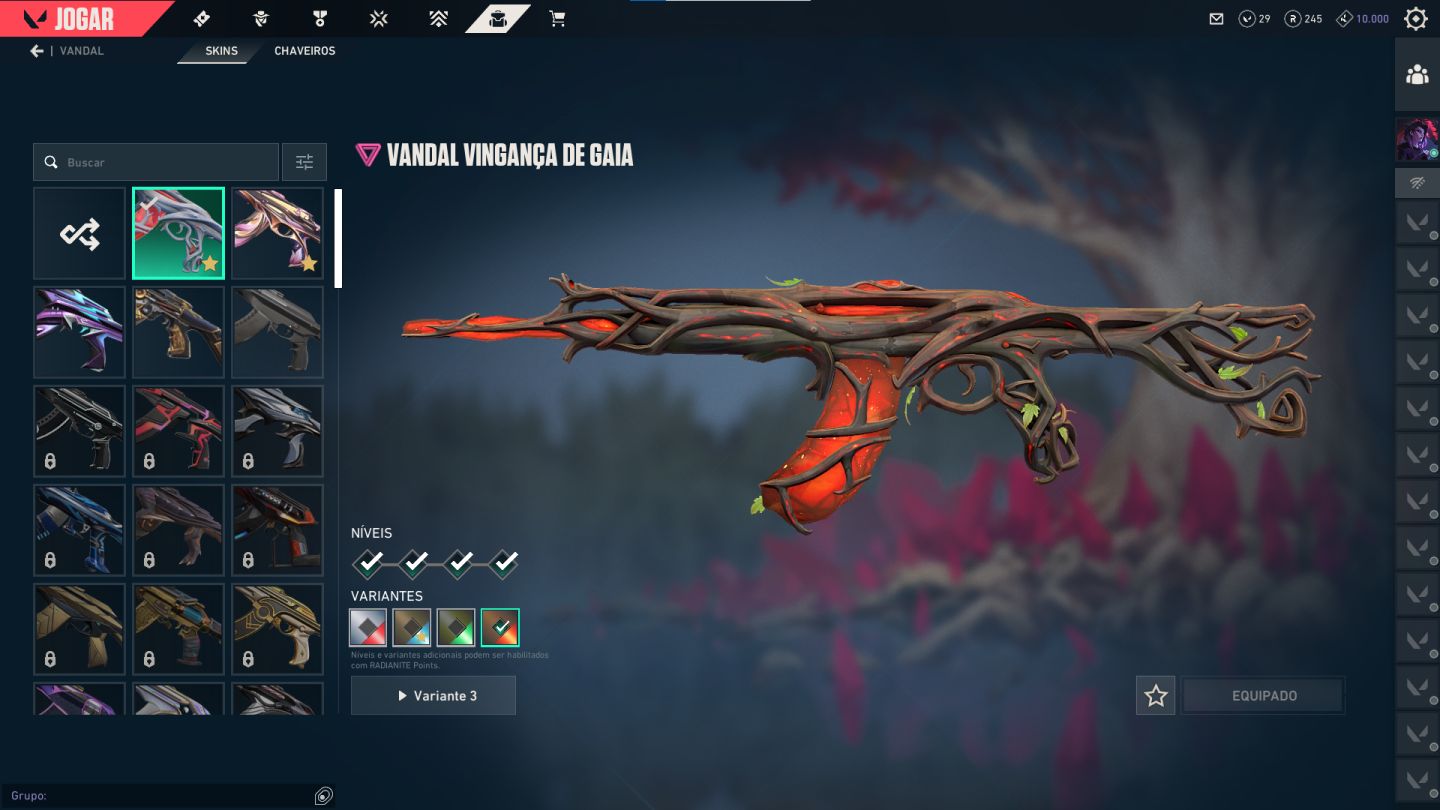 Conta Valorant Gold 3 Com Varias Skins TOPS DE TRYHARD