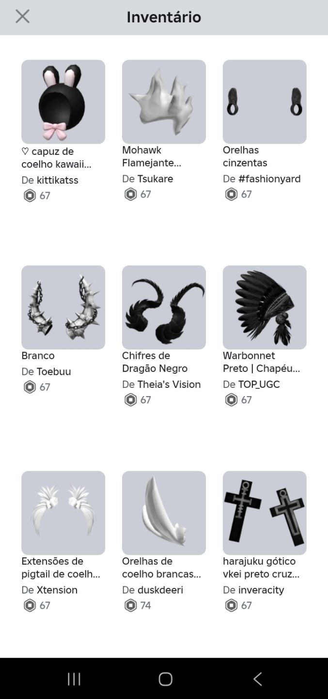 Conta roblox FEM / + 10K Gastos no último ano