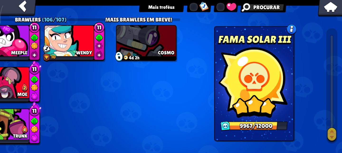 Conta de brawl stars muito rara