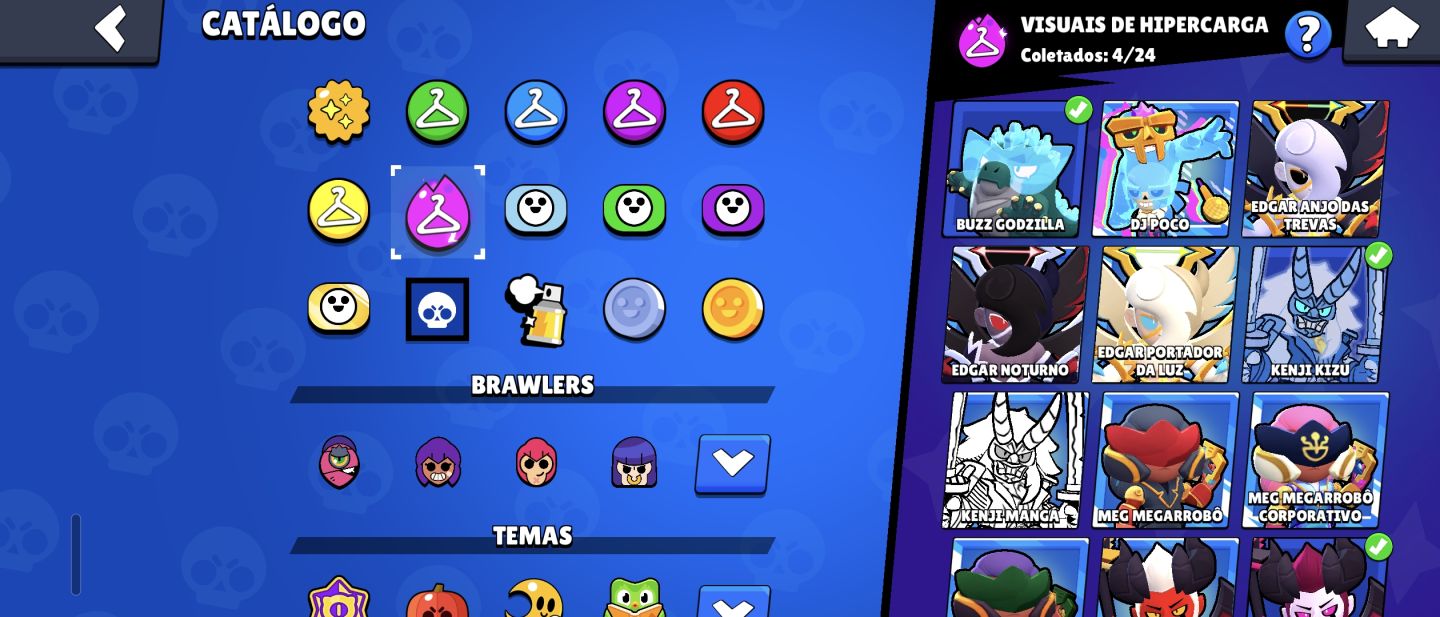 Brawl stars conta antiga todos os brawlers quase full