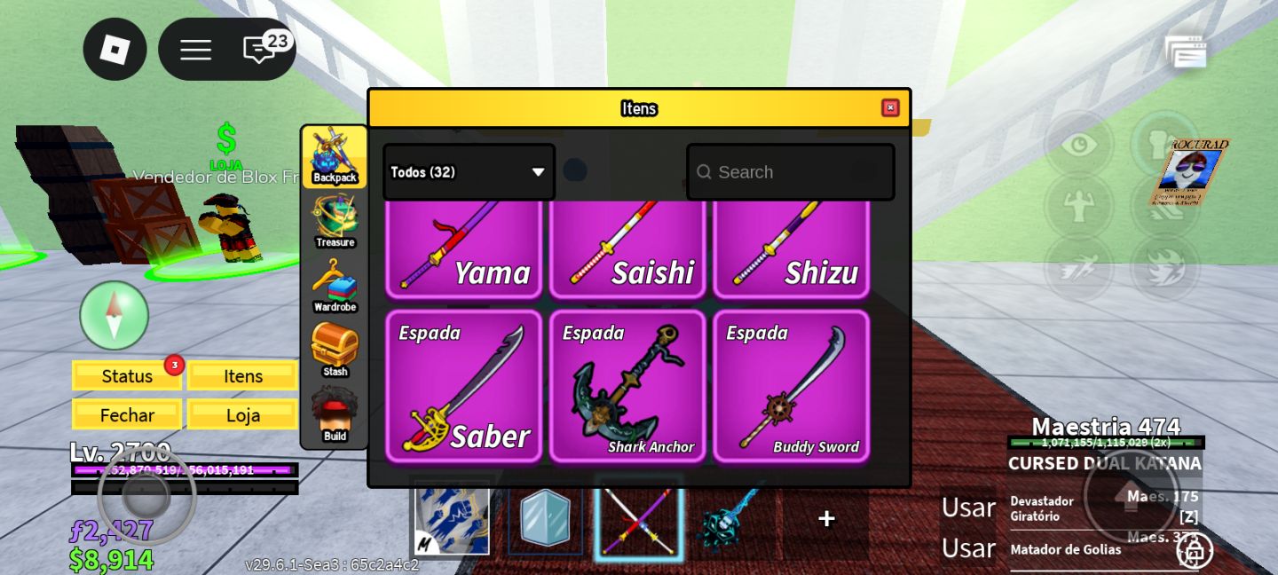 CONTA DE BLOX FRUITS COM PORTAL PERM ICE PERM E GAME PASSES E KING LEGACY MT BOA