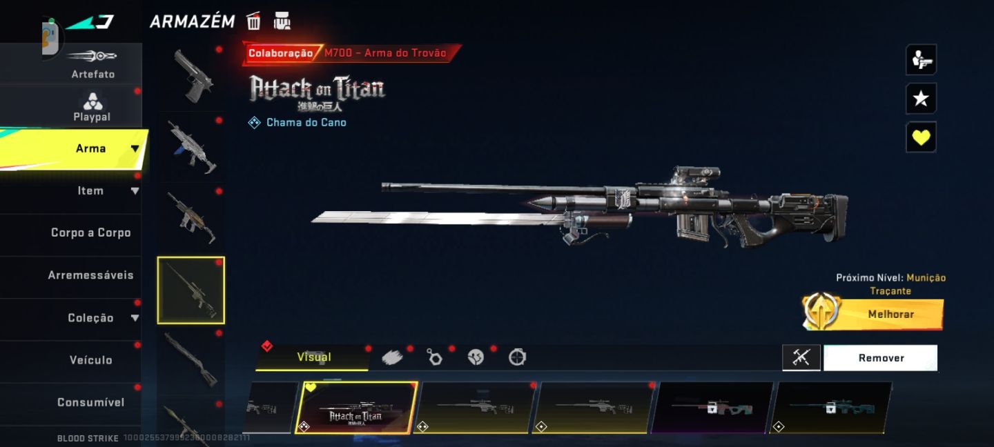 CONTA BLOOD STRIKE COM BASTANTE ITEN RARO ANTIGO E ATUAL