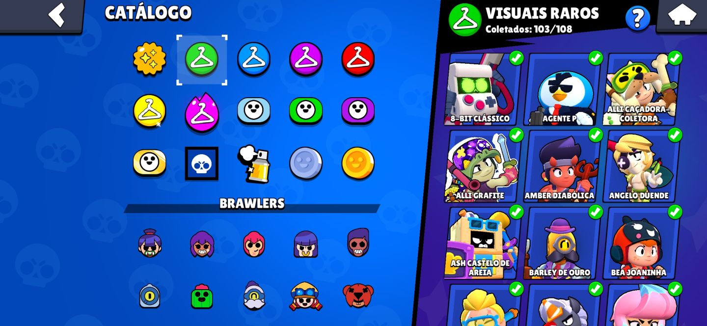 (50% OFF)Brawl Stars FULL | 130K Troféus + 773 Skins (2Frank Rei) + Fama Alien 2