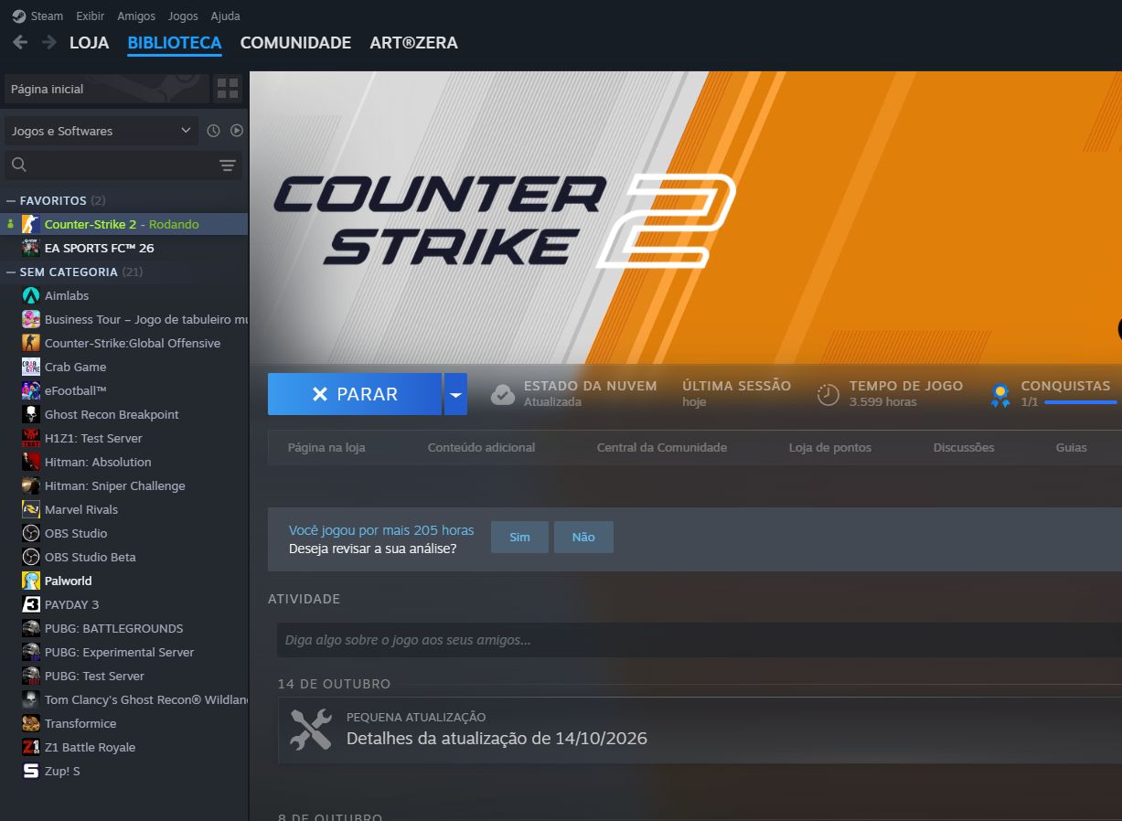 Conta Steam Principal CS2 | Lvl 20GC | 9 Faceit | Butterfly