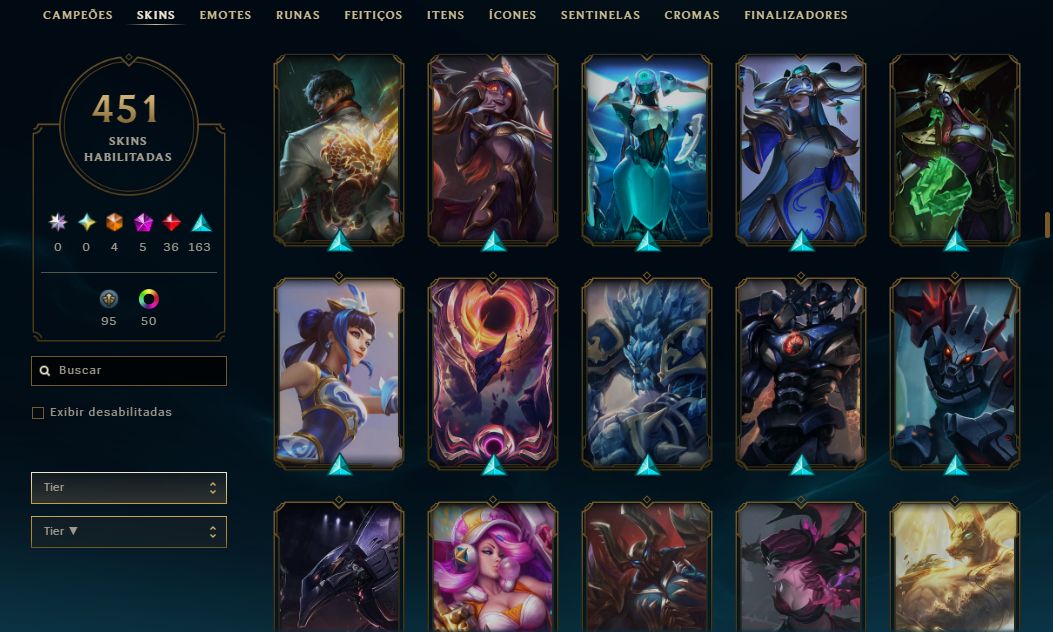 CONTA LOL | 451 SKINS | SEASON 2014