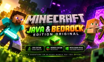 MINECRAFT JAVA ORIGINAL + BRINDES EXCLUSIVOS + ENTREGA RÁPIDA