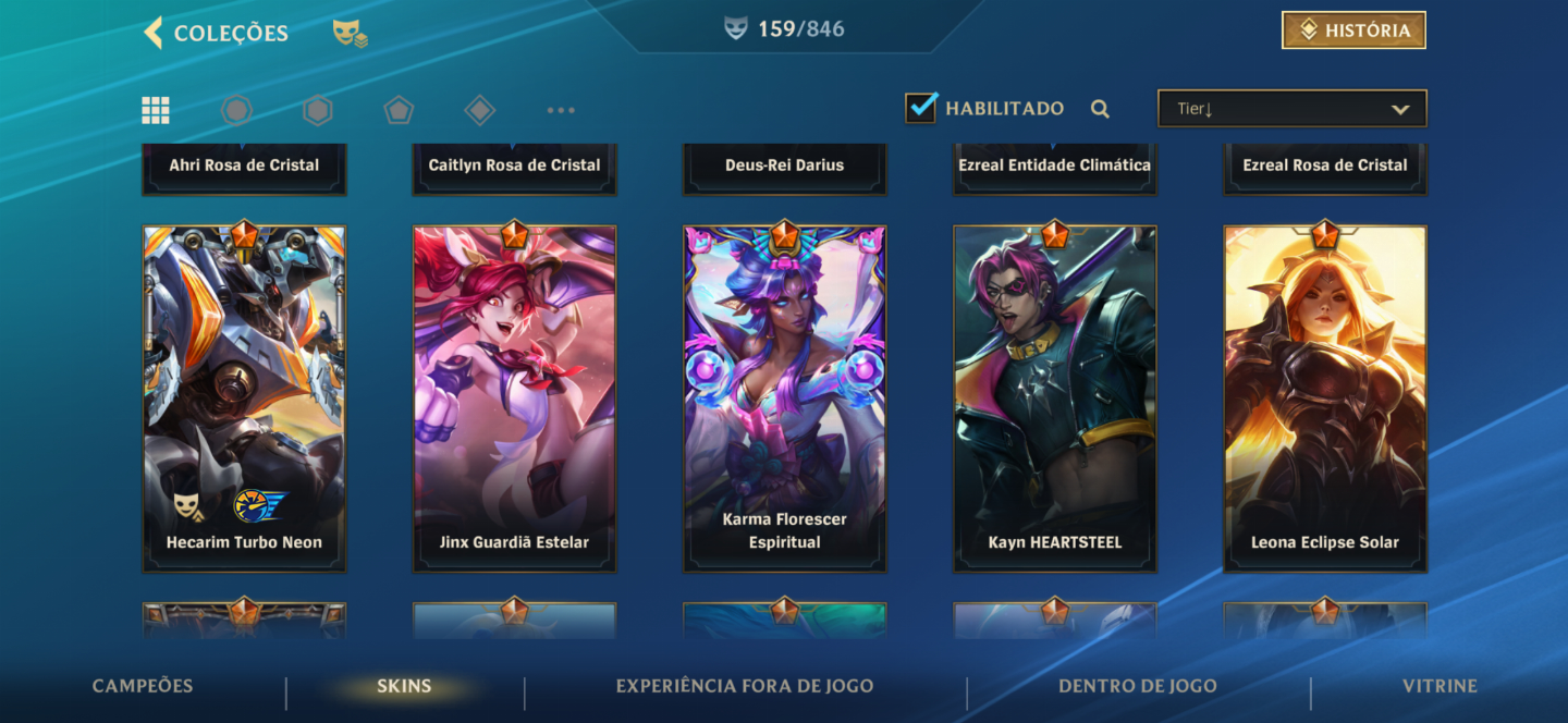 CONTA WILD RIFT CHALLANGER COM SKIN JINX NOVA