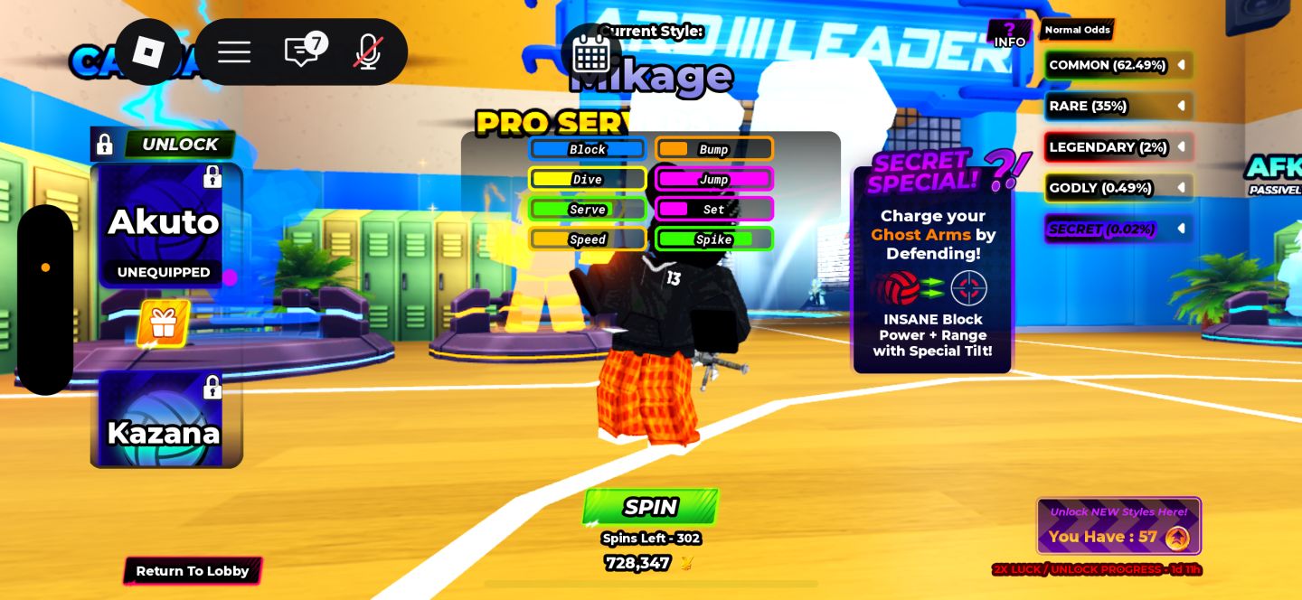 CONTA VOLLEYBALL 4.0 / VOLLEYBALL UNBOUND NIVEL 402 + LEGEND + ITENS GODLY