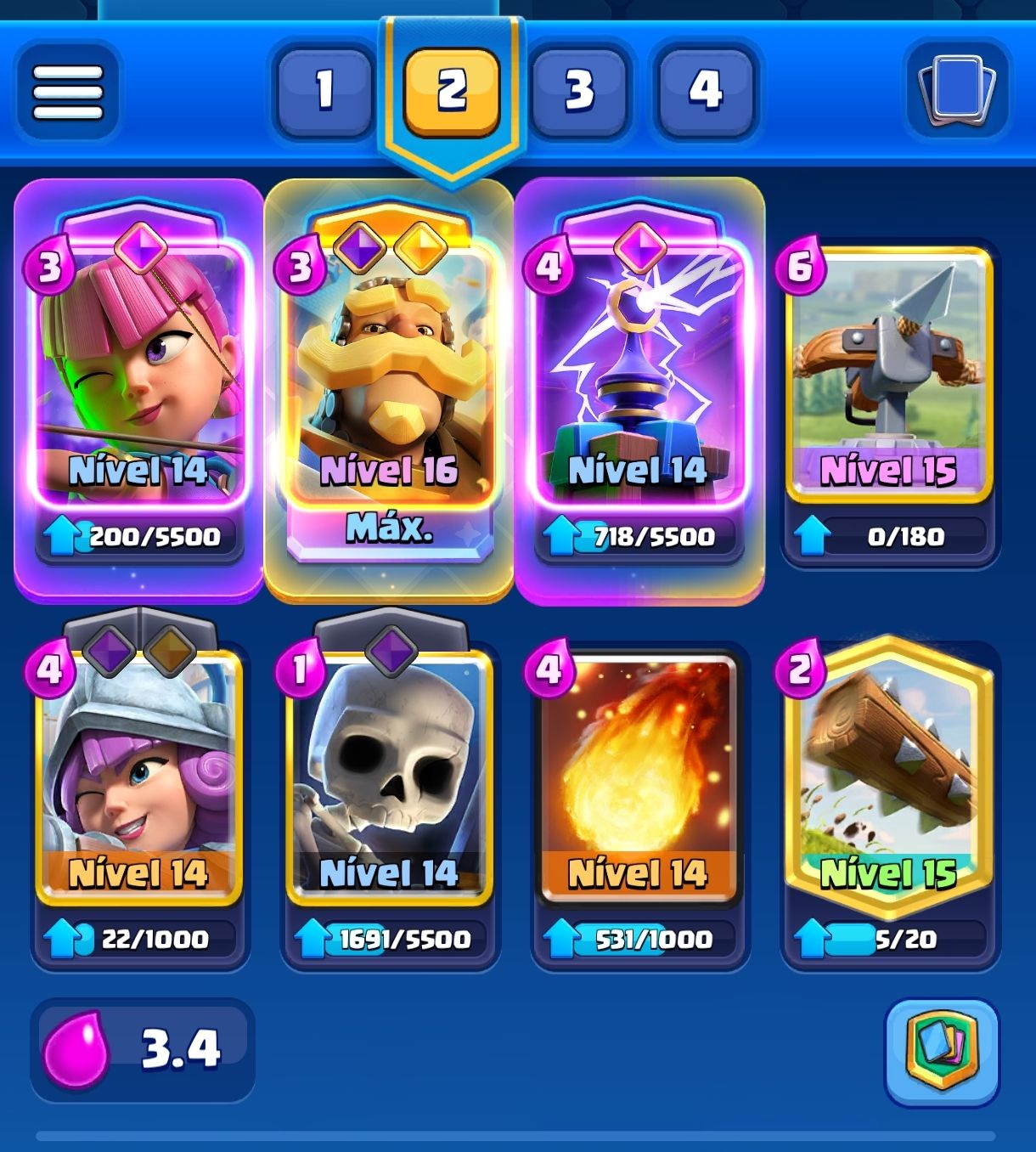 CONTA CLASH ROYALE / 10 ANOS DE EVOLUÇÃO!