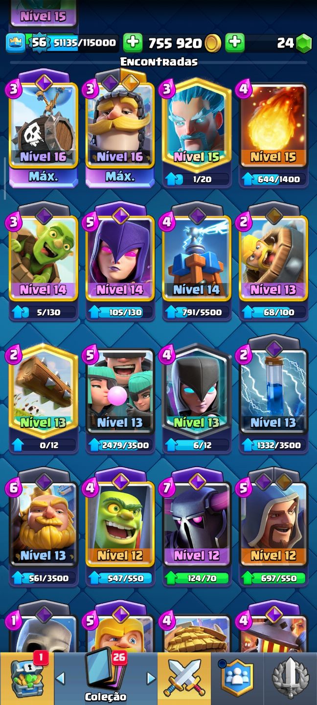 Conta Clash Royale raríssima, com emblema de 10 anos de Clash