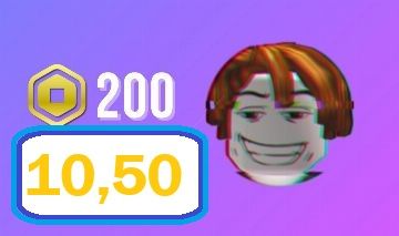 Conta c/ 200 robux