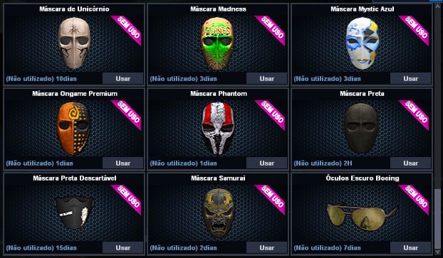 Conta PointBlank - Itens raros/exclusivos
