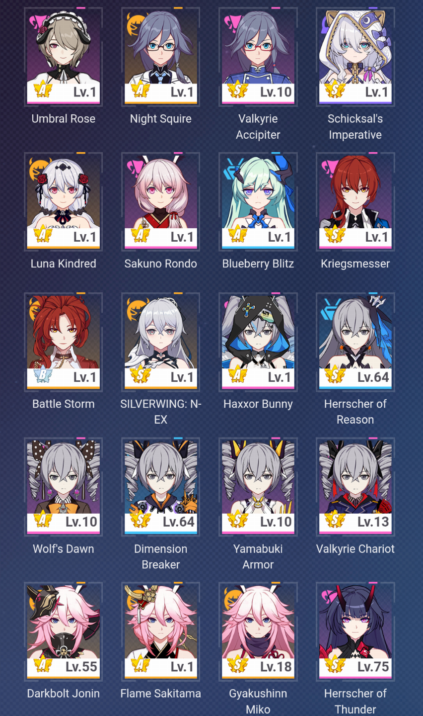 (HSR+HI3D) ASIA - HU TAO C1 + MONA C1 + TIGHNARI + BEIDOUC6+2.1K GEMAS+27 GIROS