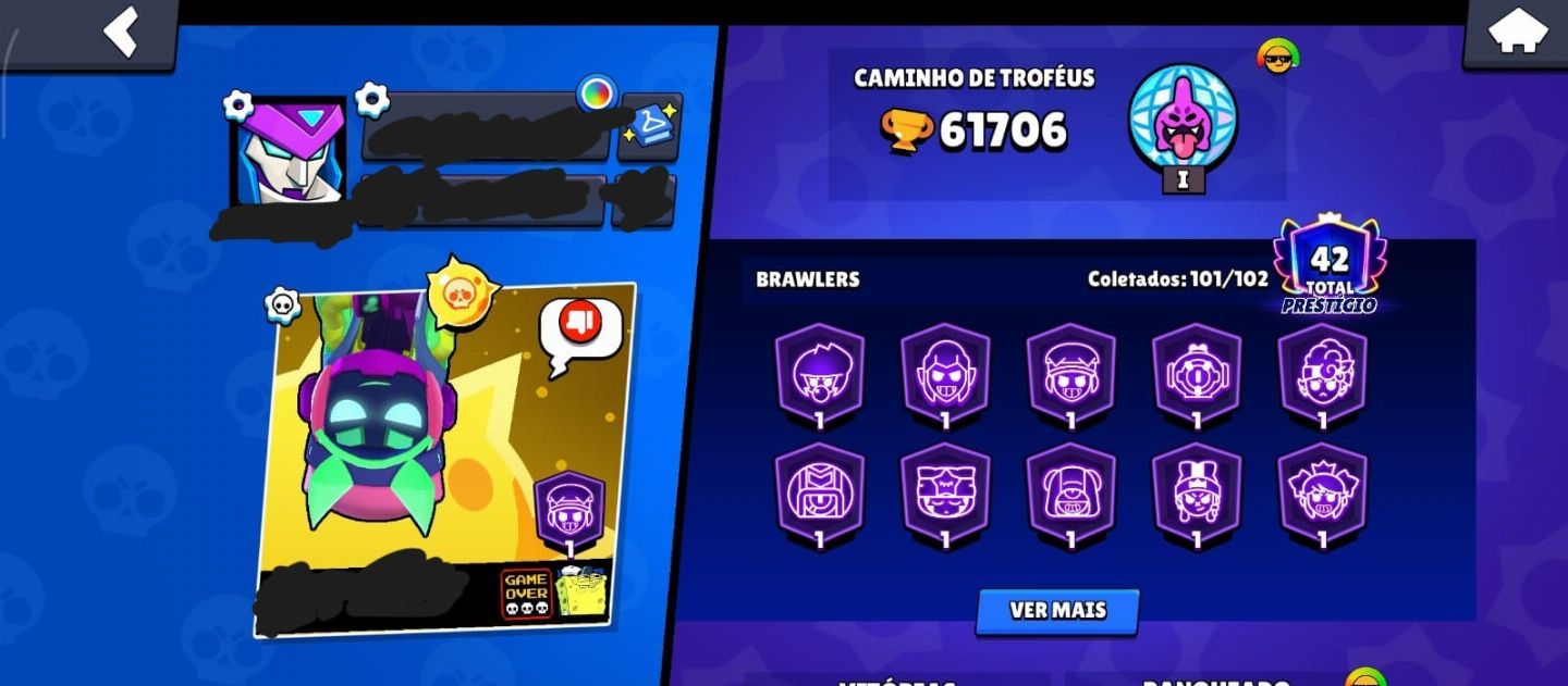 CONTA INSANA DE BRAWL STARS, 60K DE TROFEUS E MUITO MAIS