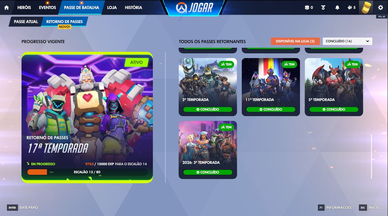 Conta antiga com muita skin pick elo CHAMP 4 de tank