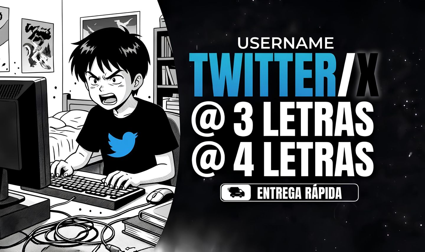 CONTA TWITTER | USER 3 LETRAS, 4 LETRAS (USERNAMES: 3L, 4L, PALAVRAS)