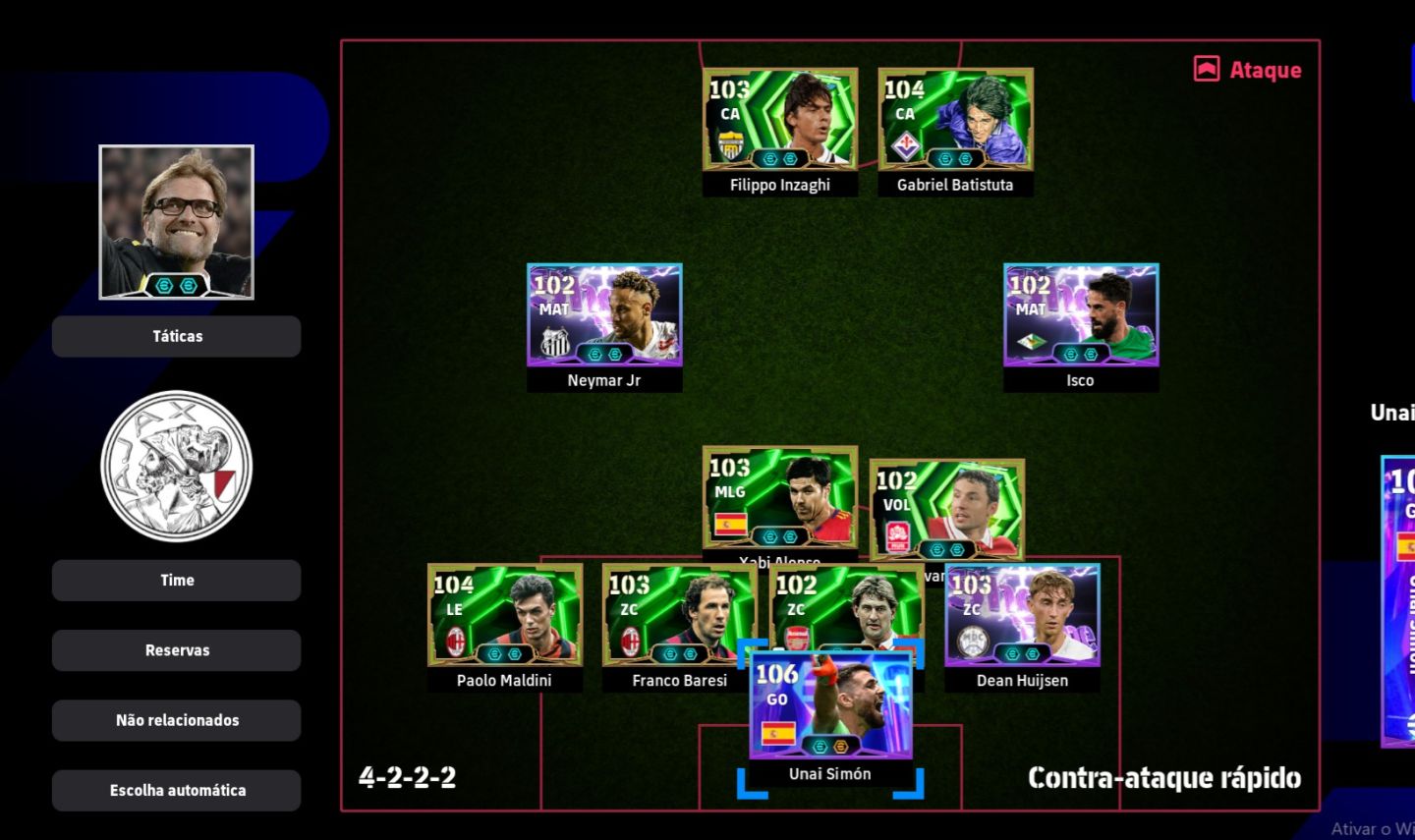 CONTA eFOOTBALL STEAM BATISTUTA, INZAGHI, NEYMAR E LENDAS DO MILAN!