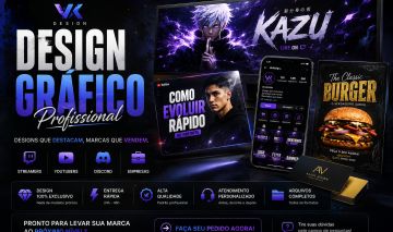 DESIGNER PROFISSIONAL | Logos, StreamPack, Thumbnails, Banners, Branding e Etc