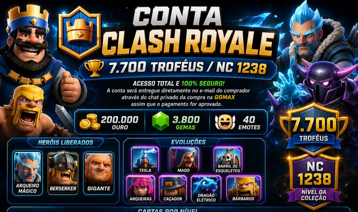CONTA TOP CLASH ROYALE!
