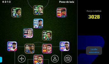Conta de effotball com Pirlo
